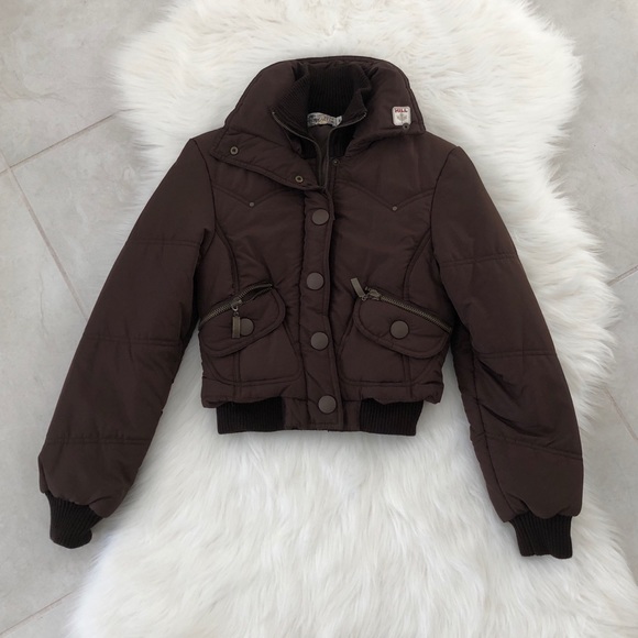 Brown Puffer Jacket, size XS - Picture 5 of 5